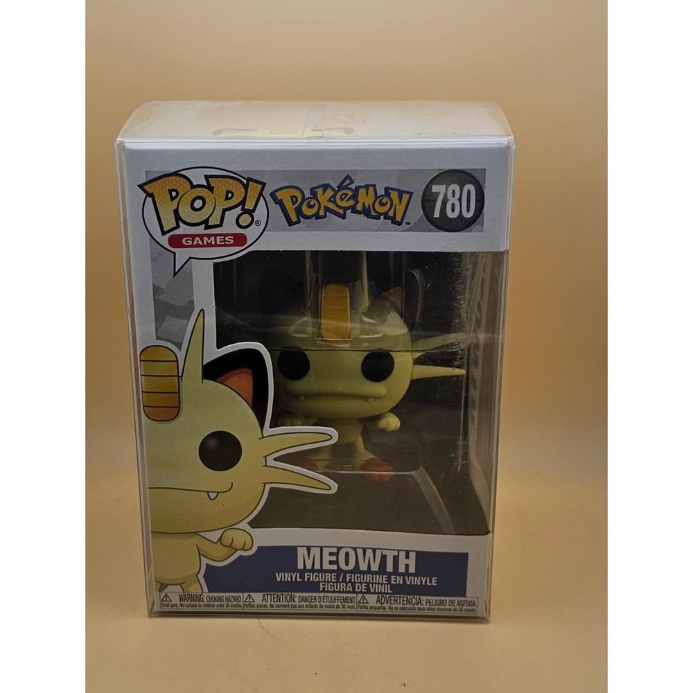 Funko Pop Games Pokemon Meowth 780 Vinyl Figure with Protector Case